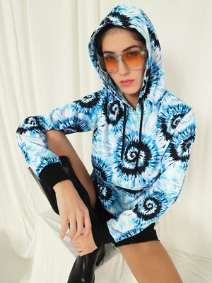 TANDUL  Women Full Sleeve Printed Hooded Sweatshirt