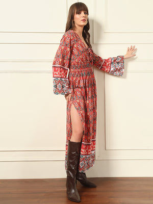 Women Maxi Multicolor Dress