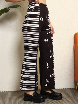 TANDUL Women Musical Notes Patterned Trouser