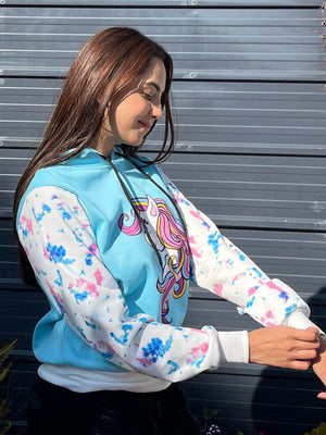TANDUL Women Unicorn Printed Sweatshirt