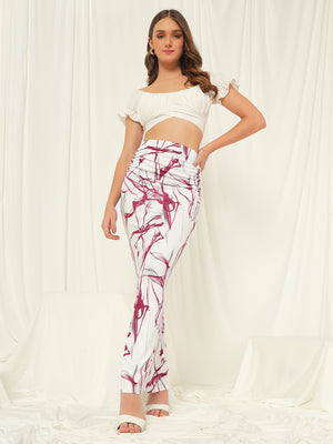 TANDUL  Women Printed Regular White Skirt