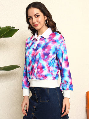TANDUL Women Stunning Tie-dye Sweatshirt