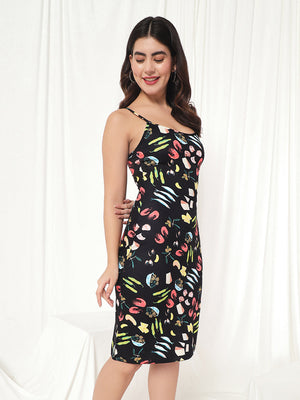 TANDUL  Women Bodycon Black Dress