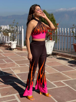 TANDUL Women Bold Flame Printed Co-ord Set
