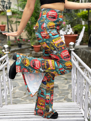 TANDUL Women Multicolour Flared Trousers