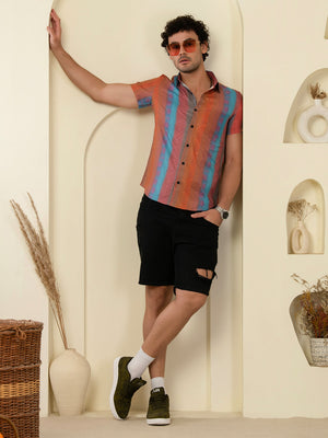 TANDUL Men Printed Casual Multicolor Shirt