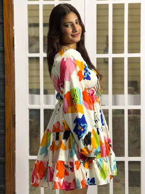 TANDUL Women Multicolor Flaired Dress