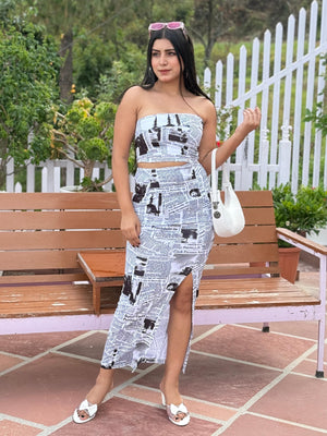 TANDUL Women Two Piece Dress Multicolor Dress