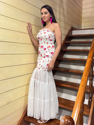 TANDUL Women Pink Flower Printed Dress
