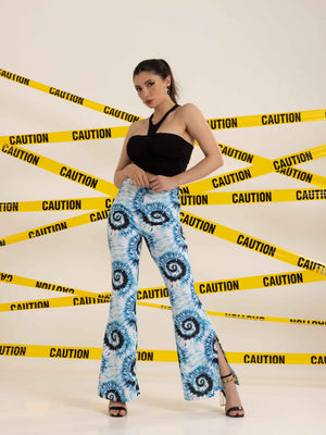 TANDUL  Women Regular Fit Light Blue Lycra Blend Trousers