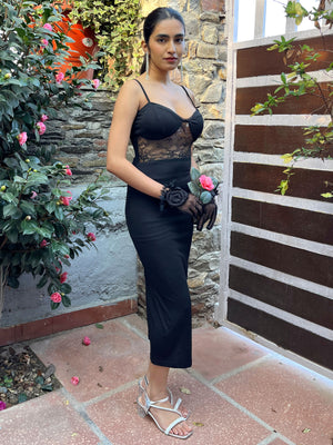 TANDUL Women Bodycon Black Dress