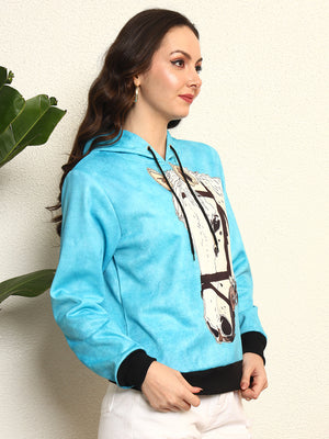 TANDUL Women Stunning Horse Printed Hoodie