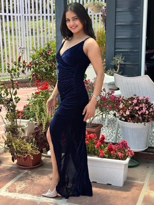 Women Bodycon Blue Dress