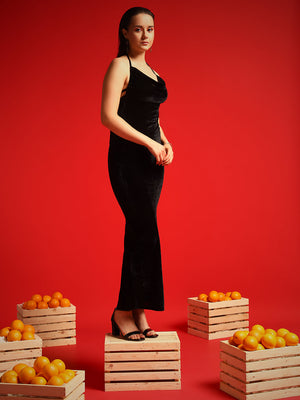 TANDUL  Women Bodycon Black Dress
