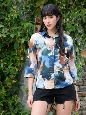 TANDUL Women Multicolor Printed Shirt