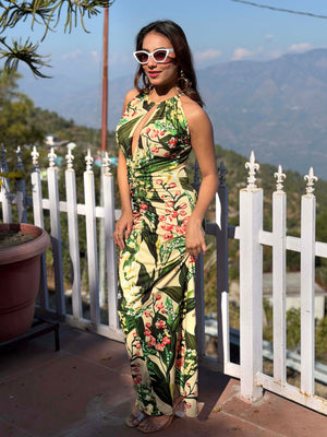 TANDUL Women Multicolor Printed Long Dress