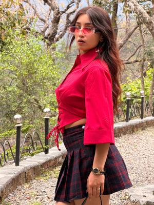 TANDUL Women Stylisg Fucshia Pink Shirt