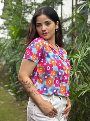 TANDUL Women Vibrant Floral Shirt
