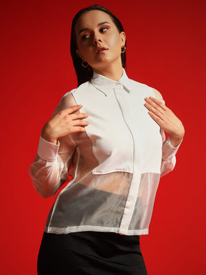 TANDUL  Women Regular Fit Solid Spread Collar Casual Shirt