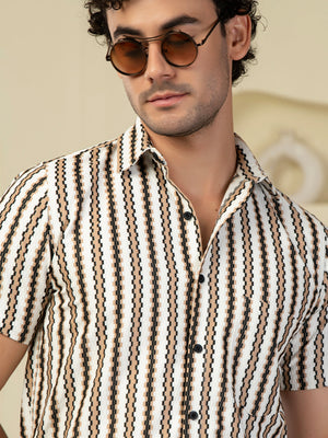 TANDUL Men Printed Casual Multicolor Shirt
