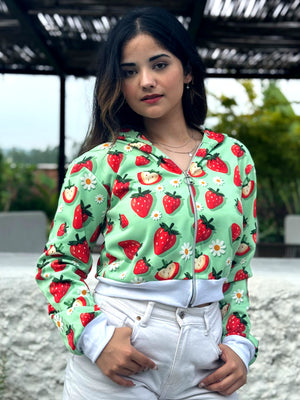 TANDUL Women Strawberry Printed Sweatshirt