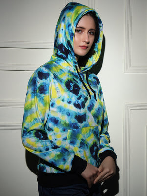 TANDUL  Women Full Sleeve Printed Hooded Sweatshirt