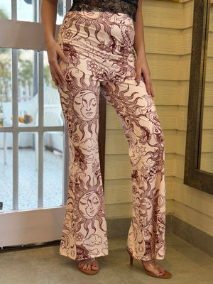 TANDUL  Women Regular Fit Beige Lycra Blend Trousers