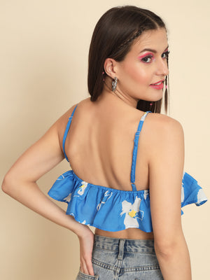 MAZIE  Casual Sleeveless Printed Women Multicolor Top