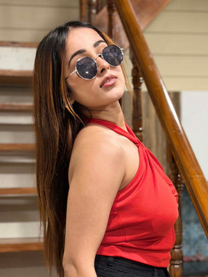 TANDUL Women Striking Red Top