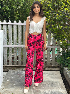 TANDUL  Women Pink Floral Printed Trouser