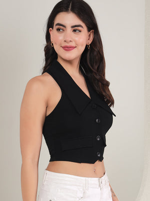 TANDUL  Solid Women Waistcoat