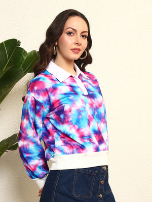 TANDUL Women Stunning Tie-dye Sweatshirt