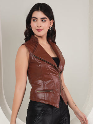 TANDUL  Women Solid Biker/Riding Jacket