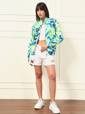 TANDUL Full Sleeve Tie Dye Printed Jacket