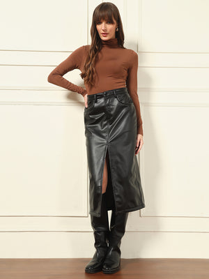 TANDUL Women Solid Tube Black Skirt