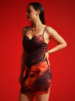 TANDUL  Women Bodycon Brown Dress