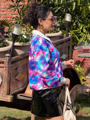 TANDUL Women Stunning Tie-dye Sweatshirt