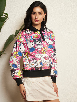 TANDUL Women Charming Printed Sweatshirt