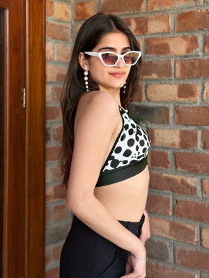 TANDUL Women Elegant Animal Printed Bralet Top