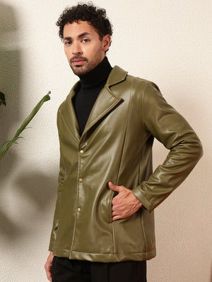 TANDUL Men's Solid Single Breasted Blazer