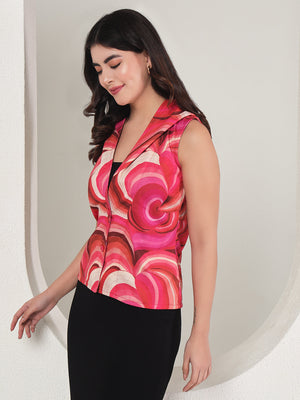 TANDUL  Polyester Printed Coat For Women