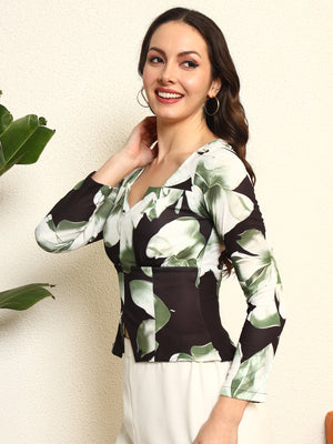 TANDUL Women Exquisite Floral Full-sleeve Top