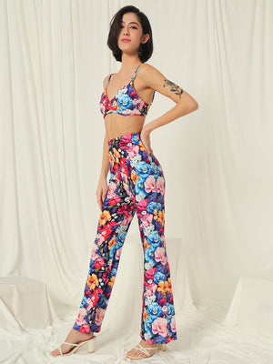 TANDUL Top Palazzos Co-ords Set