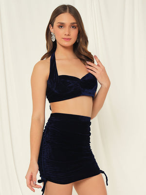 TANDUL Top Peplum Skirt Co-ords Set