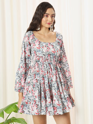 TANDUL  Women Fit and Flare Multicolor Dress