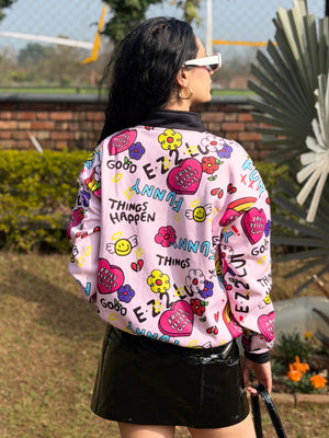 TANDUL Women Vibrant Multicolor Printed Sweatshirt
