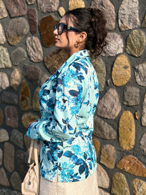 TANDUL Women Multicolor Floral Printed Blazer