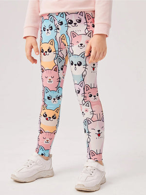 TANDUL Legging For Girls  (Multicolor Pack of 1)