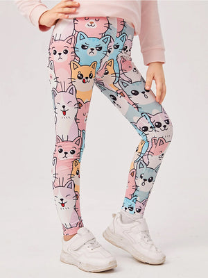 TANDUL Legging For Girls  (Multicolor Pack of 1)