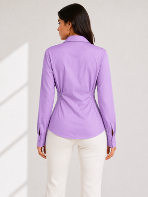TANDUL Women Stylish Purple  Detailed Shirt